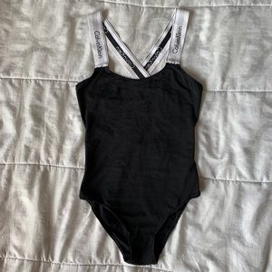 Calvin Klein Logo Strap Bodysuit